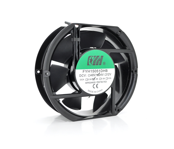 Кулер для охлождения серверных БП FYH15051DHB DC sleeve fan 2pin под пайку - 150*150*25мм, 24V/1.5 A, 2600об/мин Q24