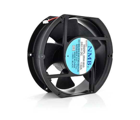 Кулер для охлождения серверных БП NMB-24 5920PL-05W-B55 DC sleeve fan 2pin под пайку - 150*150*25мм, 24V/1A, 2600об/мин Q24