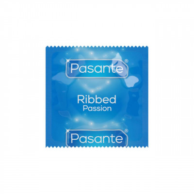 Презервативи Pasante Ribbed Ребристі 6 шт