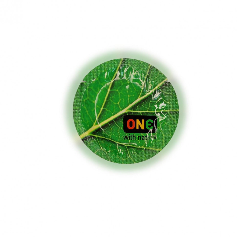 Презерватив One with nature Color Sensations Зелений 1 шт