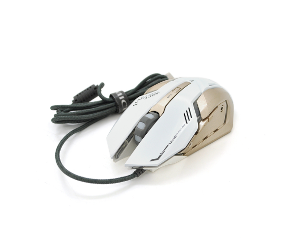 Мышь проводная MICE V8, 6 кнопок, 1000/2000/3000/4000 DPI, Led Lighting, 1,3м, Win7/8/10 Mac OS, White, COLOR BOX, Q30