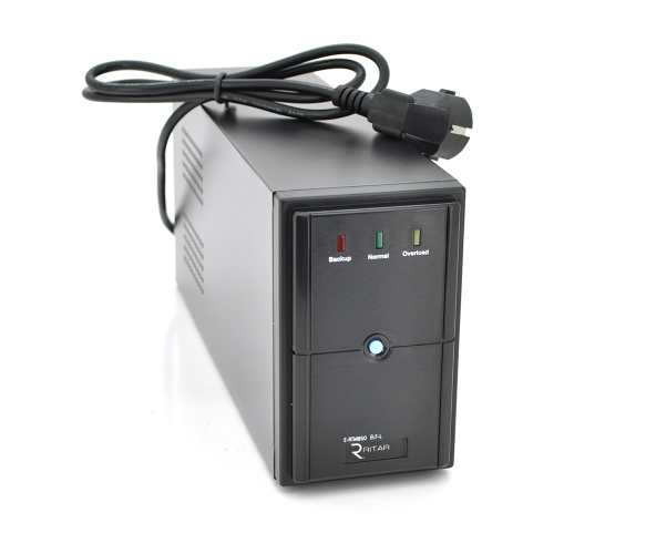 ИБП Ritar E-RTM850 (510W) ELF-L, LED, AVR, 2st, 2xSCHUKO socket, 1x12V9Ah, metal Case Q4 (370*130*210) 5,8кг (310*85*140)