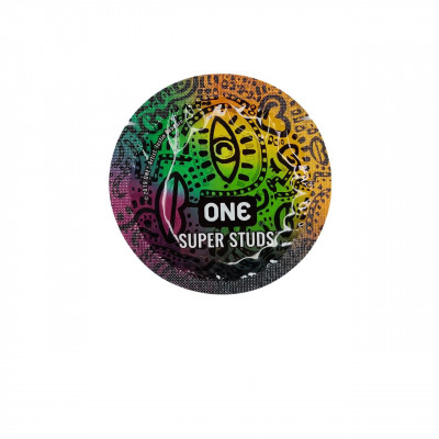 Презервативи One Super Studs з точковим рельєфом 1 шт
