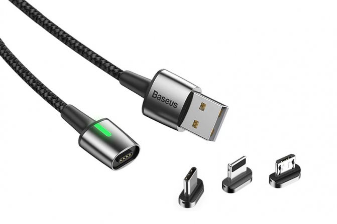 Магнитные кабеля USB=> Micro/Lighting/Type-C